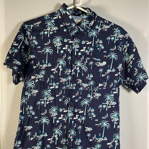 Button Down Palm Tree Miami Shirt